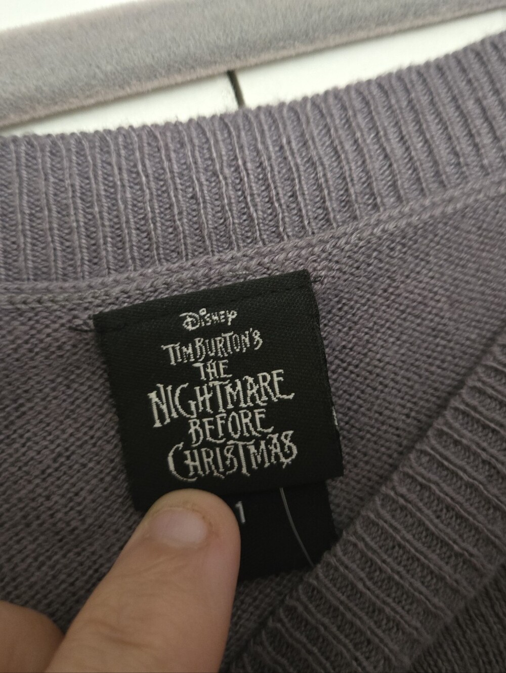 NWT Torrid Disney Nightmare Before Christmas Gray Knit Top Tulle Rayon Blend - Picture 3 of 10